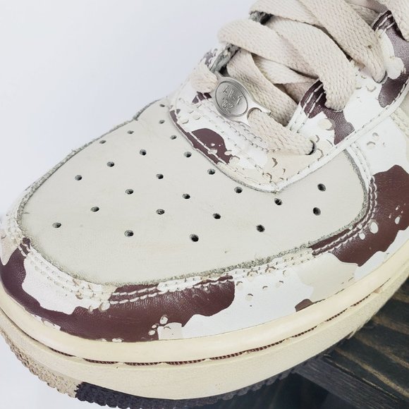 Nike Air Force 1 Low Premium Camo Sneakers Sz 6Y - Picture 8 of 12